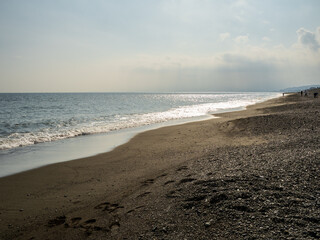 神奈川県大磯町　大磯こゆるぎの浜の風景