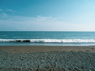 神奈川県大磯町　大磯こゆるぎの浜の風景