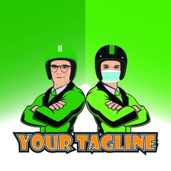 animations and icons of online transportation characters