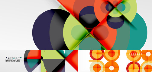 Set of abstract backgrounds for covers, banners, flyers and posters and other templates