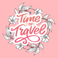 Obraz premium Travel life style inspiration quotes lettering. Motivational typography. Calligraphy graphic design element. Collect moments Old ways wont open new doors. Lets go explore. Every picture tells a story