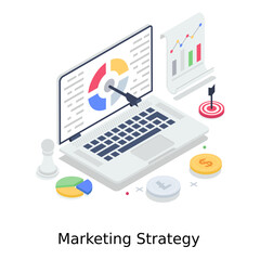 
Marketing strategy illustration design, business planning
