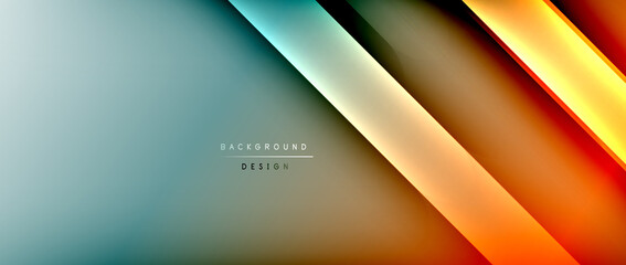 Bright gradient neon lines abstract background