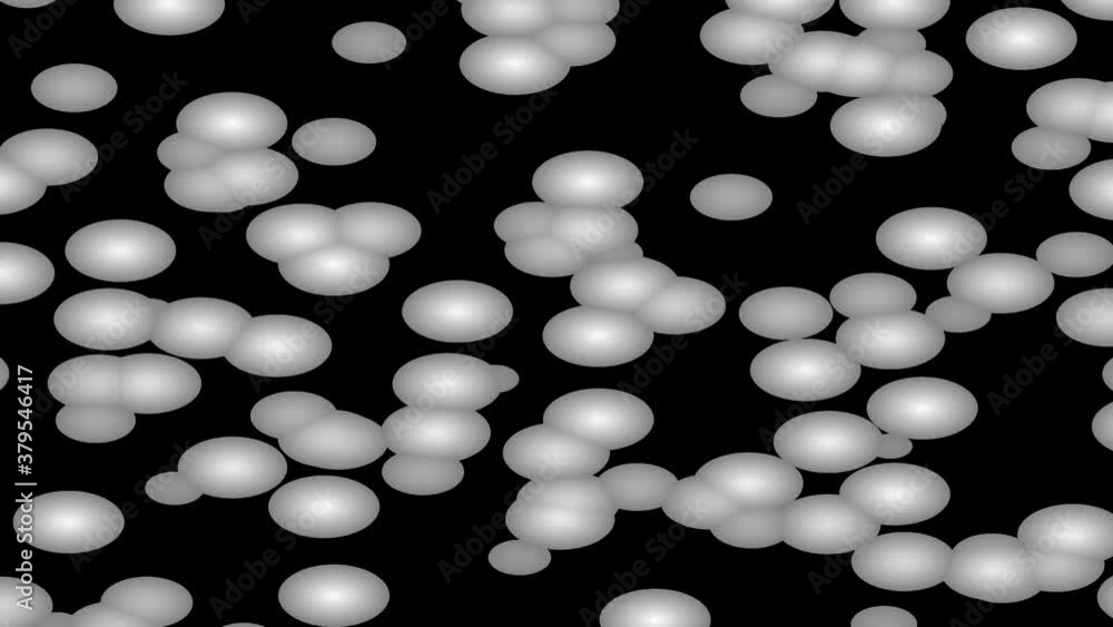 Poster Forming Growing and Dissolving Shrinking Blobs of Mask White