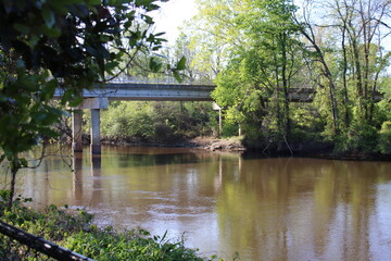 Fototapeta na wymiar Bridge over River