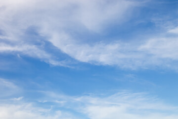 Fototapeta premium nature background., white clouds over blue sky soft focus.