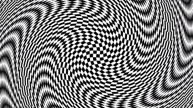 Twisting a Chequerboard Checkerboard Pattern Into a Spiral