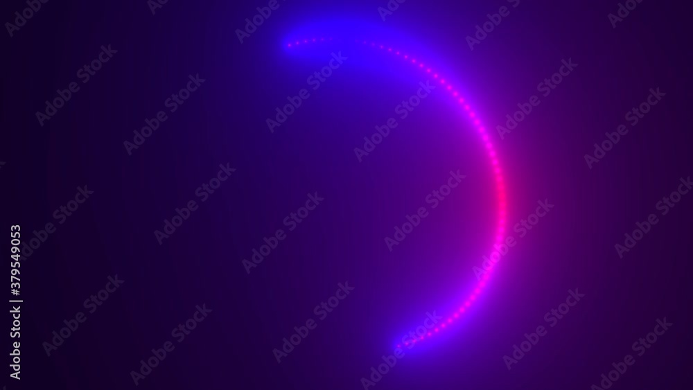 Poster ring of pink purple lights loading spinner rotating loop