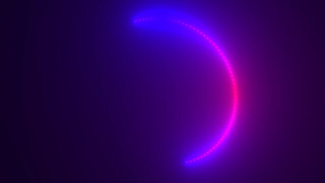 Ring of Pink Purple Lights Loading Spinner Rotating Loop