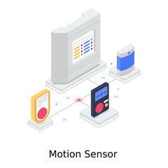 
A motion sensor vector design, sensor machine

