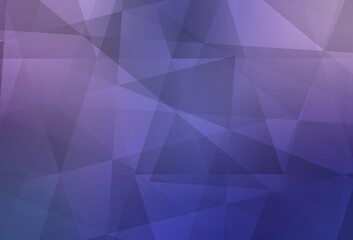 Light Pink, Blue vector polygon abstract layout.