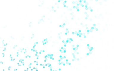 Light Blue, Green vector pattern with spheres.