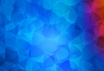 Light Blue, Red vector abstract mosaic pattern.