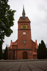 Obraz premium Russia, Kaliningrad region, Zelenogradsk - 03/09/2020: The building of the post office of Krantz is an architectural monument of the early XX century.