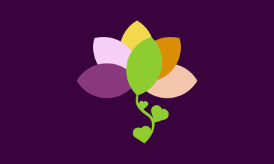 Colorful Flower Logo / Icon vector