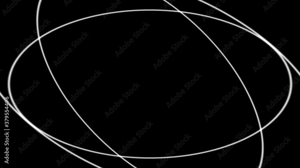 Aufkleber zooming out of molecular paths abstract energy level atom atomic structure mask
