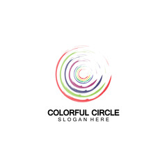Abstract Colorful circle Logo design vector template. Modern template design. Vector icon illustration,Modern Colorful Circle Bussines and Media Logo