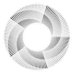 Radial speed Lines in Spiral Form for comic books . fireworks Explosion background . Vector Illustration . Starburst
 round Logo . Circular Design element . Abstract Geometric star rays . Sunburst .