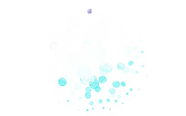 Light Multicolor vector natural backdrop with roses.