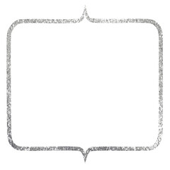 Frame of Silver Glitter frame