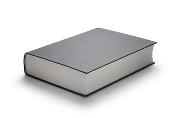 A black book isolated on white background