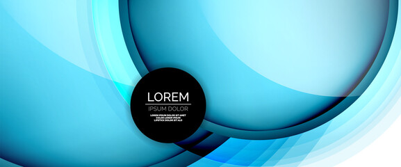 Circles and bubbles abstract background. Fluid liquid round shapes for web banner, app or poster