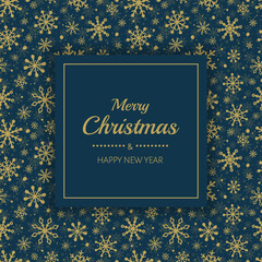 Fototapeta na wymiar Christmas card with snowflakes and wishes. Vector