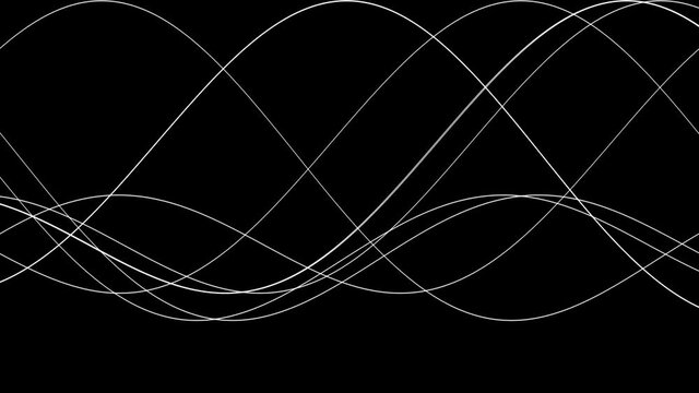 Multiple Overlaid Waves Waveform Lines