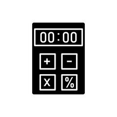 Calculator icon, icon for education. Design template vector