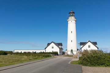 Fototapeta na wymiar Lighthouse at Hirtshals, Denmark