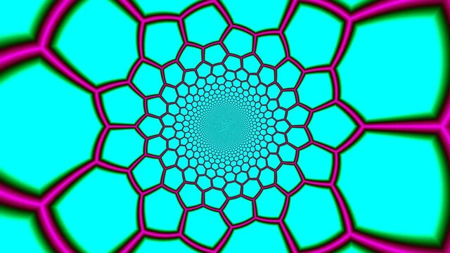Network of Septagons Septagonal Grids Rolling Loop
