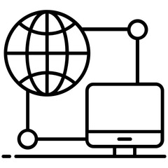 
A vector of internet connectivity, computer network
