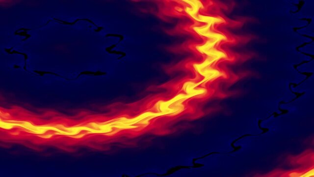 Warm Tone Contracting Fire Ring Heat Map
