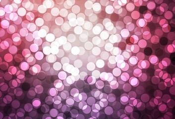 Dark Purple, Pink vector pattern with spheres.