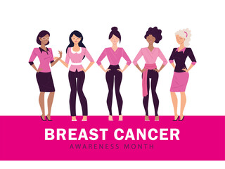 breast cancer awareness month with women