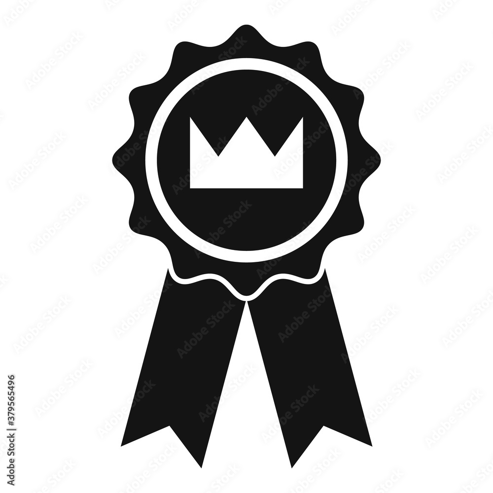Poster emblem reputation icon. simple illustration of emblem reputation vector icon for web design isolated