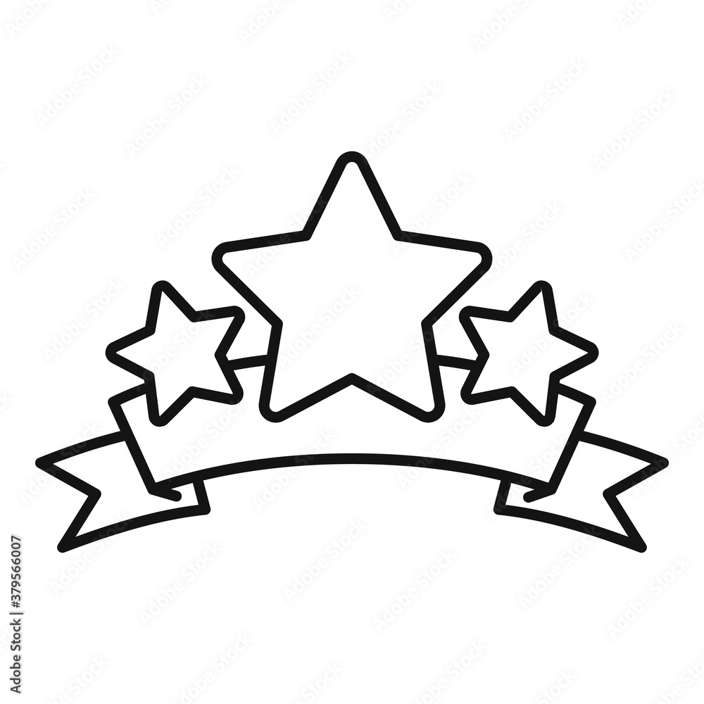 Poster experience reputation icon. outline experience reputation vector icon for web design isolated on whi