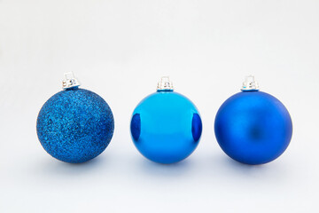 Christmas toy for the Christmas tree and new year, beautiful ball isolated on the white background.