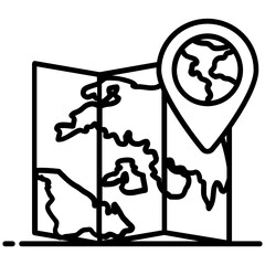 
Editable vector design of ip geolocation 
