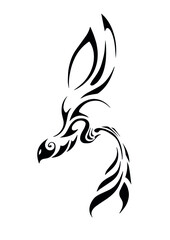 beautiful phoenix bird celtic ethnic tattoo sticker symbol