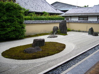 Obraz premium 京都大徳寺の枯山水