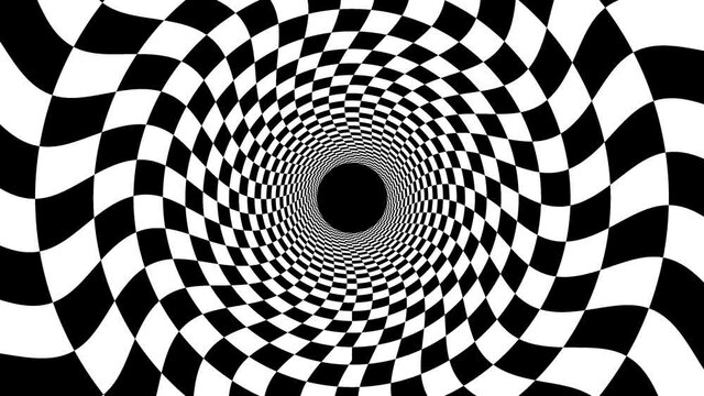 Checkerboard Checks Chequerboard Tunnel Wiggle