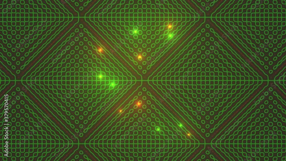 Poster abstract network electrical circuit flowing signals tech
