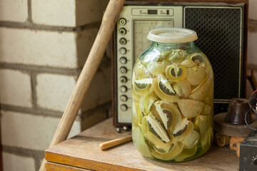 Phallus impudicus egg shaped fruiting body infused in spirit vodka natural medicine