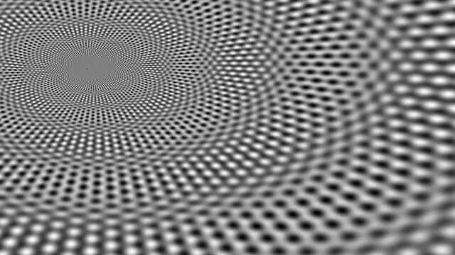 Waving Ripple Soft Focus Interior Golf Ball Pattern Dimples Mask