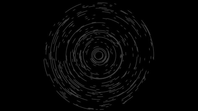 Single Line Thickness Thin Rings of Offset Combination Lock Pattern