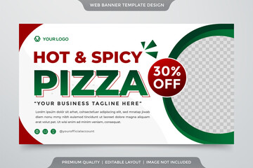 restaurant billboard banner template with abstract background style use for printing ads and promotion