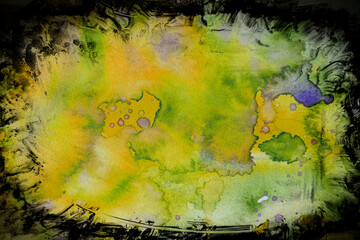 watercolors on a paper - an aquarelle texture