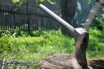 axe in the stump