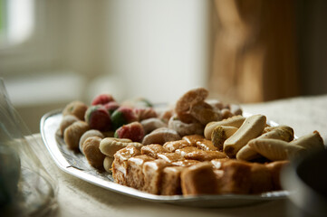 oriental sweets on a plate